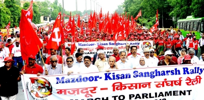Historic Mazdoor Kisan Sangharsh Rally  Before the Parliament; 5 September, 2018