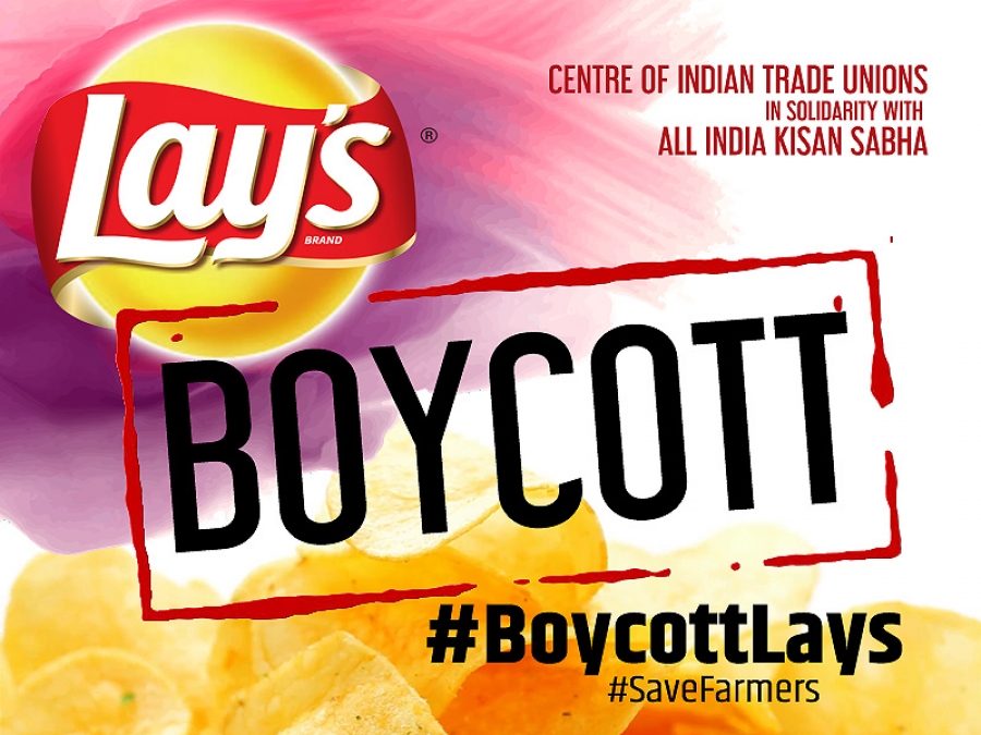 CITU CALLS FOR BOYCOTTING THE POTATO PRODUCTS OF PEPSICO INCLUDING “LAYS”  IN SOLIDARITY WITH THE STRUGGLES OF THE POTATO FARMERS OF GUJARAT AT THE CALL OF ALL INDIA KISAN SABHA